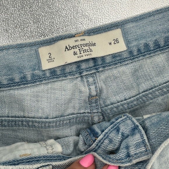 Abercrombie & Fitch y2k Embellished Embroidered Denim Cutoff Shorts - Picture 2 of 4